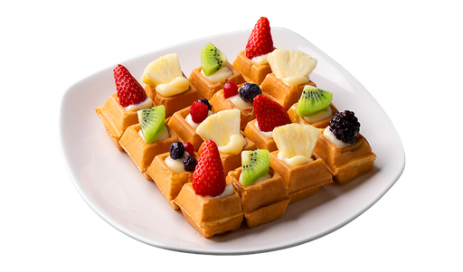 Fruit Waffle Bites