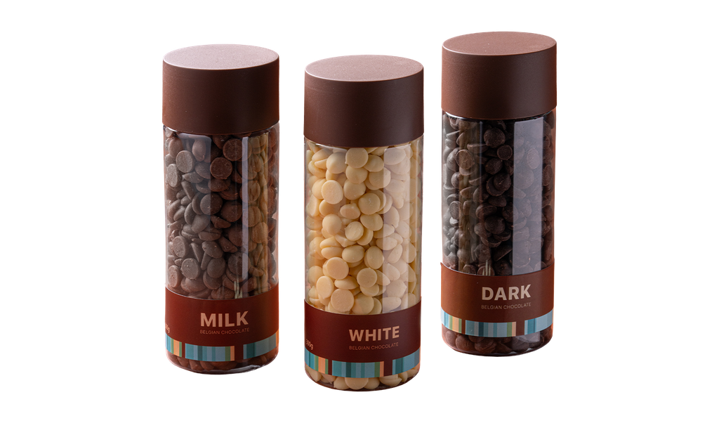 علبة شوكولا وافلي - شوكولا داكنة